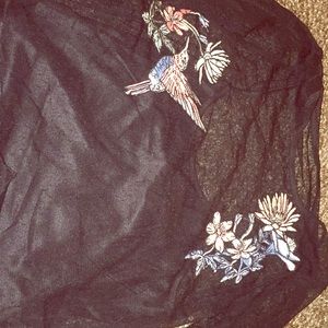 Medium sized rue21 semi see through top 👀